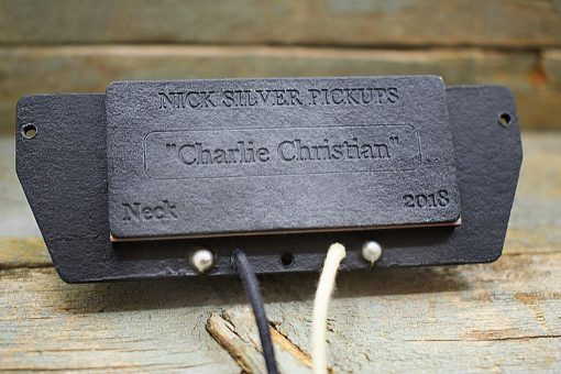 Charlie Christian pickup engraved bottom plate with Alnico 2 magnets