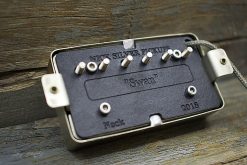Swan Humbucker pickup engraved bottom plate neck position backplate with Alnico 5 magnets