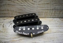 Black Rose Stratocaster pickups Alnico 5 black covers