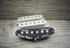 Black Rose Stratocaster pickups Alnico 5 white covers