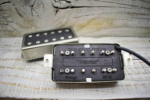 Warrior Humbucker pickups set with VOS unplated covers and Alnico 5 magnets