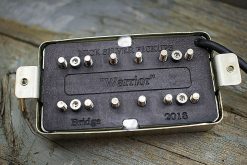 Warrior Humbucker pickup engraved bottom plate with VOS unplated cover and Alnico 5 magnets
