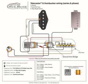 Eldred Esquire wiring 1V 1T 3 Way   Reversed control plate   Nick